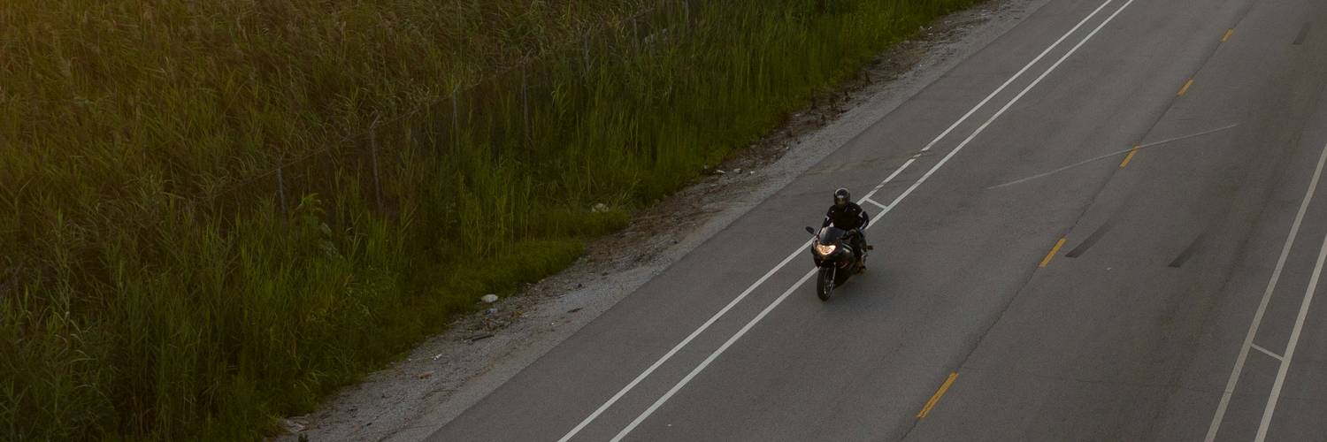 Riding a motorcycle on a Manitoba highway for insurance